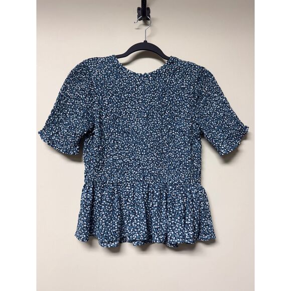 BUNDLE OF 2 - ANN TAYLOR Smocked Peplum Top, BANANA REPUBLIC FACTORY SilkyLuxe - Picture 11 of 15